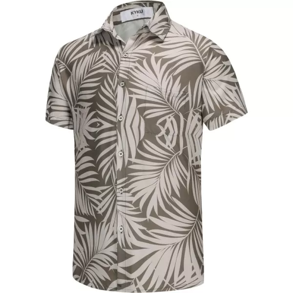 KYKU Hawaiian Shirt for Men - Funny Vacation Tropical Beach Shirts Short Sleeve Button Down Summer Clothes with Pockets