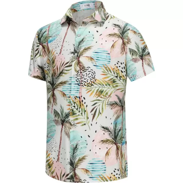 KYKU Hawaiian Shirt for Men - Funny Vacation Tropical Beach Shirts Short Sleeve Button Down Summer Clothes with Pockets