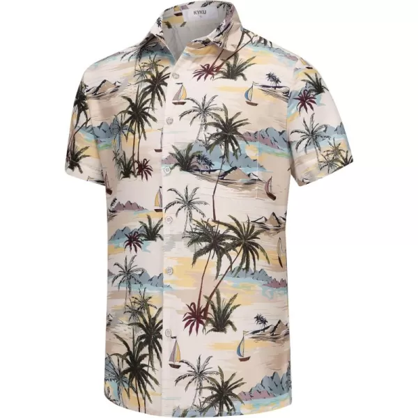 KYKU Hawaiian Shirt for Men - Funny Vacation Tropical Beach Shirts Short Sleeve Button Down Summer Clothes with Pockets