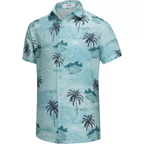 KYKU Hawaiian Shirt for Men - Funny Vacation Tropical Beach Shirts Short Sleeve Button Down Summer Clothes with Pockets