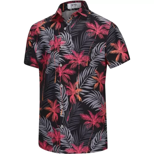 KYKU Hawaiian Shirt for Men - Funny Vacation Tropical Beach Shirts Short Sleeve Button Down Summer Clothes with Pockets