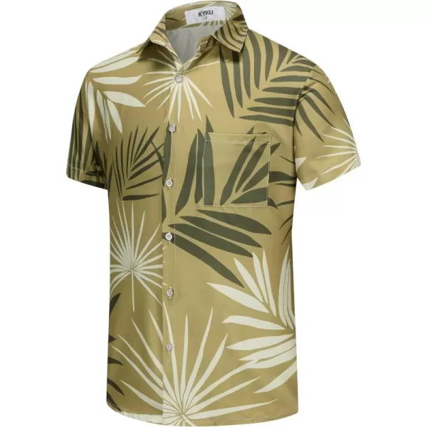 KYKU Hawaiian Shirt for Men - Funny Vacation Tropical Beach Shirts Short Sleeve Button Down Summer Clothes with Pockets