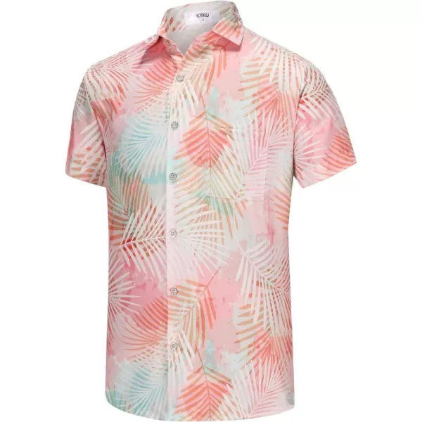 KYKU Hawaiian Shirt for Men - Funny Vacation Tropical Beach Shirts Short Sleeve Button Down Summer Clothes with Pockets