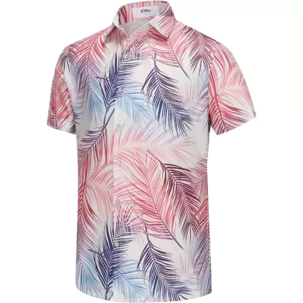 KYKU Hawaiian Shirt for Men - Funny Vacation Tropical Beach Shirts Short Sleeve Button Down Summer Clothes with Pockets