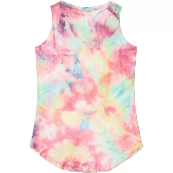 KYKU Women's Tank Top Summer Sleeveless T Shirt Casual V Neck Curved Hem Blouses