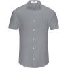imageKYKU Men Shirts Button Down Short Sleeve Casual Summer Beach Vacation ClothingMen Button Short Sleeve Shirts Gray