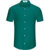 imageKYKU Men Shirts Button Down Short Sleeve Casual Summer Beach Vacation ClothingMen Button Short Sleeve Shirts Green