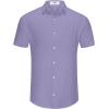 imageKYKU Men Shirts Button Down Short Sleeve Casual Summer Beach Vacation ClothingMen Button Short Sleeve Shirts Lavender