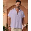 imageKYKU Men Shirts Button Down Short Sleeve Casual Summer Beach Vacation ClothingMen Button Short Sleeve Shirts Mauve