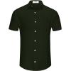 imageKYKU Men Shirts Button Down Short Sleeve Casual Summer Beach Vacation ClothingMen Button Short Sleeve Shirts Military Green