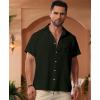 imageKYKU Men Shirts Button Down Short Sleeve Casual Summer Beach Vacation ClothingMen Button Short Sleeve Shirts Military Green