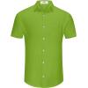 imageKYKU Men Shirts Button Down Short Sleeve Casual Summer Beach Vacation ClothingMen Button Short Sleeve Shirts Neon Green