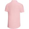 imageKYKU Men Shirts Button Down Short Sleeve Casual Summer Beach Vacation ClothingMen Button Short Sleeve Shirts Pink