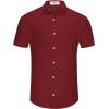 imageKYKU Men Shirts Button Down Short Sleeve Casual Summer Beach Vacation ClothingMen Button Short Sleeve Shirts Red