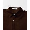 imageKYKU Summer Men Button Shirts  Casual Beach Short Sleeve Clothes  Fashion Lightweight Plain Clothing with PocketMen Button Short Sleeve Shirts Brown