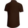 imageKYKU Summer Men Button Shirts  Casual Beach Short Sleeve Clothes  Fashion Lightweight Plain Clothing with PocketMen Button Short Sleeve Shirts Brown
