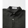 imageKYKU Summer Men Button Shirts  Casual Beach Short Sleeve Clothes  Fashion Lightweight Plain Clothing with PocketMen Button Short Sleeve Shirts Dark Gray