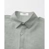 imageKYKU Summer Men Button Shirts  Casual Beach Short Sleeve Clothes  Fashion Lightweight Plain Clothing with PocketMen Button Short Sleeve Shirts Gray