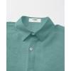 imageKYKU Summer Men Button Shirts  Casual Beach Short Sleeve Clothes  Fashion Lightweight Plain Clothing with PocketMen Button Short Sleeve Shirts Light Green