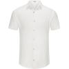 imageKYKU Summer Men Button Shirts  Casual Beach Short Sleeve Clothes  Fashion Lightweight Plain Clothing with PocketMen Button Short Sleeve Shirts White
