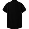 imageKYKU Cotton Shirt for Men Casual Beach Summer Button Down Short Sleeve ClothesBlack Cotton Button Down Shirt Men