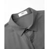 imageKYKU Cotton Shirt for Men Casual Beach Summer Button Down Short Sleeve ClothesGrey Cotton Button Down Shirt Men