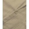 imageKYKU Cotton Shirt for Men Casual Beach Summer Button Down Short Sleeve ClothesKhaki Cotton Button Down Shirt Men