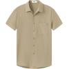 imageKYKU Cotton Shirt for Men Casual Beach Summer Button Down Short Sleeve ClothesKhaki Cotton Button Down Shirt Men
