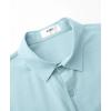 imageKYKU Cotton Shirt for Men Casual Beach Summer Button Down Short Sleeve ClothesLight Blue Cotton Button Down Shirt Men
