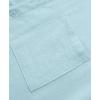 imageKYKU Cotton Shirt for Men Casual Beach Summer Button Down Short Sleeve ClothesLight Blue Cotton Button Down Shirt Men