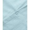 imageKYKU Cotton Shirt for Men Casual Beach Summer Button Down Short Sleeve ClothesLight Blue Cotton Button Down Shirt Men