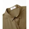 imageKYKU Cotton Shirt for Men Casual Beach Summer Button Down Short Sleeve ClothesLight Brown Cotton Button Down Shirt Men