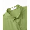 imageKYKU Cotton Shirt for Men Casual Beach Summer Button Down Short Sleeve ClothesLight Green Cotton Button Down Shirt Men