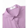 imageKYKU Cotton Shirt for Men Casual Beach Summer Button Down Short Sleeve ClothesLight Purple Cotton Button Down Shirt Men