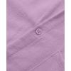 imageKYKU Cotton Shirt for Men Casual Beach Summer Button Down Short Sleeve ClothesLight Purple Cotton Button Down Shirt Men