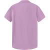imageKYKU Cotton Shirt for Men Casual Beach Summer Button Down Short Sleeve ClothesLight Purple Cotton Button Down Shirt Men