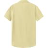 imageKYKU Cotton Shirt for Men Casual Beach Summer Button Down Short Sleeve ClothesLight Yellow Cotton Button Down Shirt Men