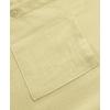 imageKYKU Cotton Shirt for Men Casual Beach Summer Button Down Short Sleeve ClothesLight Yellow Cotton Button Down Shirt Men