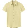 imageKYKU Cotton Shirt for Men Casual Beach Summer Button Down Short Sleeve ClothesLight Yellow Cotton Button Down Shirt Men