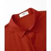 imageKYKU Cotton Shirt for Men Casual Beach Summer Button Down Short Sleeve ClothesRed Cotton Button Down Shirt Men