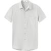 imageKYKU Cotton Shirt for Men Casual Beach Summer Button Down Short Sleeve ClothesWhite Cotton Button Down Shirt Men