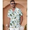 imageKYKU Hawaiian Shirt for Men Beach Vacation Summer Short Sleeve Button Down Mens Shirts Casual StylishBeach Multicolor Men Hawaiian Button Shirt