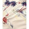 imageKYKU Hawaiian Shirt for Men Beach Vacation Summer Short Sleeve Button Down Mens Shirts Casual StylishBeige Hawaiian Men Button Down Shirt