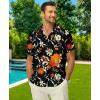 imageKYKU Hawaiian Shirt for Men Beach Vacation Summer Short Sleeve Button Down Mens Shirts Casual StylishBlack Hawaiian Men Button Down Shirt