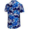 imageKYKU Hawaiian Shirt for Men Beach Vacation Summer Short Sleeve Button Down Mens Shirts Casual StylishBlue Hawaiian Men Button Down Shirt