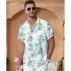 imageKYKU Hawaiian Shirt for Men Beach Vacation Summer Short Sleeve Button Down Mens Shirts Casual StylishBoat White Men Hawaiian Button Shirt