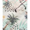 imageKYKU Hawaiian Shirt for Men Beach Vacation Summer Short Sleeve Button Down Mens Shirts Casual StylishFlamingo Beige Men Hawaiian Button Shirt