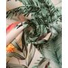 imageKYKU Hawaiian Shirt for Men Beach Vacation Summer Short Sleeve Button Down Mens Shirts Casual StylishFlamingos Beige Men Hawaiian Button Shirt