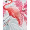 imageKYKU Hawaiian Shirt for Men Beach Vacation Summer Short Sleeve Button Down Mens Shirts Casual StylishFlamingos Pink Men Hawaiian Button Shirt