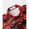 imageKYKU Hawaiian Shirt for Men Beach Vacation Summer Short Sleeve Button Down Mens Shirts Casual StylishFlamingos Red Men Hawaiian Button Shirt